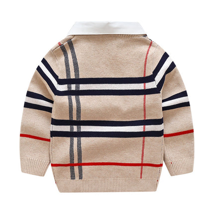 Cotton Pullover Sweater for Boys