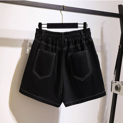 Casual Plus-Size Cotton Shorts