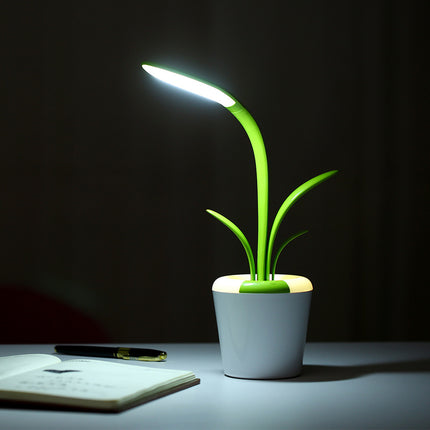 PlantGlow Touch LED Rechargeable Table Lamp