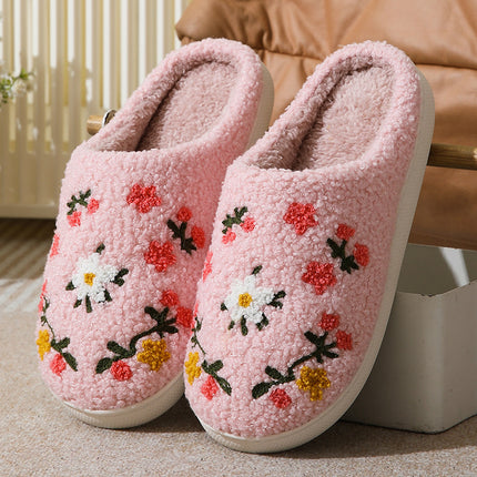 Suede Oversleeve Slippers with TPR Sole