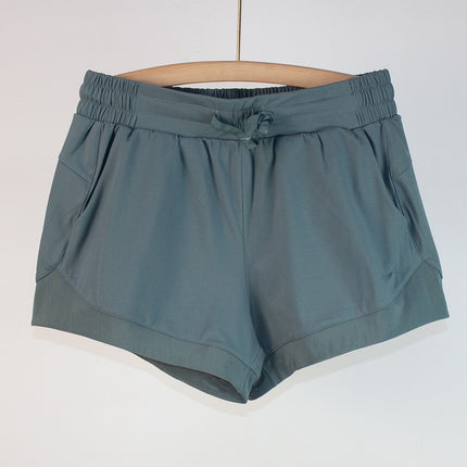 Women’s Nylon Solid Color Shorts
