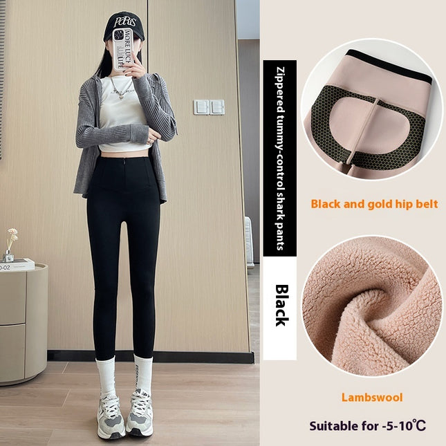 High-Waist Anti-Sag Thermal Leggings