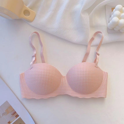 One-Piece Seamless Japanese-Style Bra – Sweet & Comfortable Gather Support