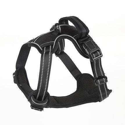 No-Pull Breathable Reflective Dog Harness – Adjustable Pet Chest Vest for Small to Large Dogs