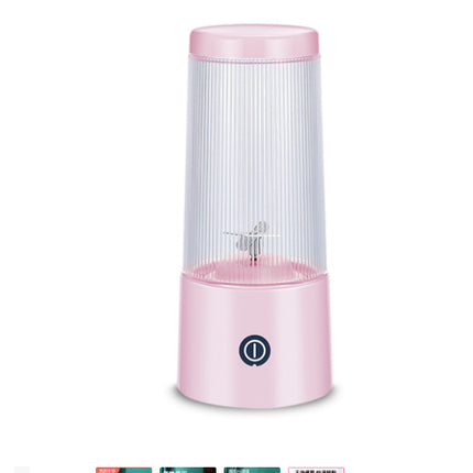 Portable 4-Blade Juicer – 350ml Mini Fruit Blender with 37W Power