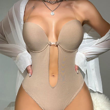 Adjustable Polyester Push-Up Chest Support Jumpsuit