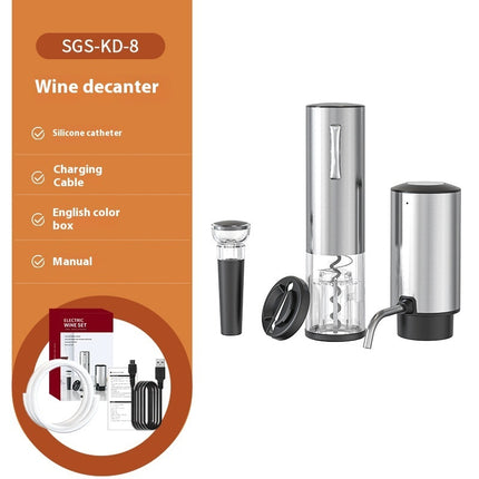 Electric Wine Decanter Dispenser – Rechargeable Wine Pourer & Storage Accessory
