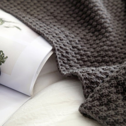 Nordic Knit Fringe Throw Blanket – Soft Acrylic Wool-Style Sofa & Shawl Blanket