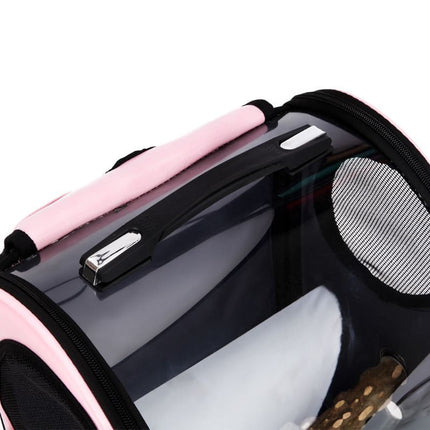 Foldable Porous & Breathable Parrot Travel Bag – Lightweight, Soft Carry Cage for Birds