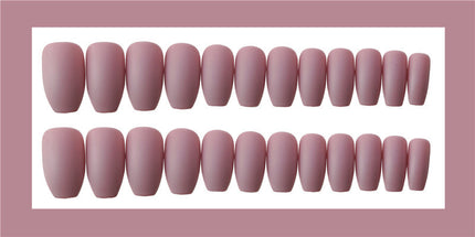 Wearable False Nails – Ballet White Gradient Nail Patch Set