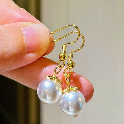 Geometric Artificial Pearl Earrings for Fashion Commuter Women