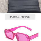 Purple / With glasses bag