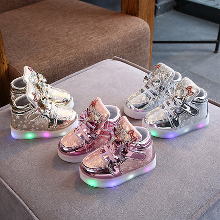 LED Shoe Magic Button