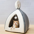 Rabbit Ear Mongolian Pet Nest – Soft Arctic Velvet Bed for Cats & Dogs