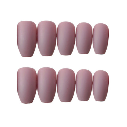 Wearable False Nails – Ballet White Gradient Nail Patch Set