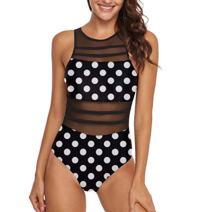 Women’s Lightweight Open Back Nylon Spandex Swimsuit