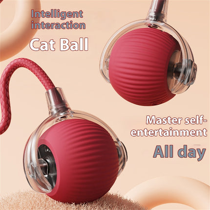 Electric Cat Toy Automatic Rolling Ball – Self-Entertainment with Bird Sound