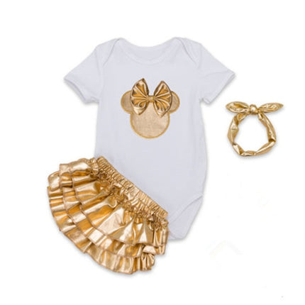 Baby Cotton Summer Outfit Set – Short Sleeve Top & Shorts