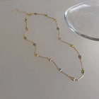 Geometric Crystal Clavicle Chain Necklace