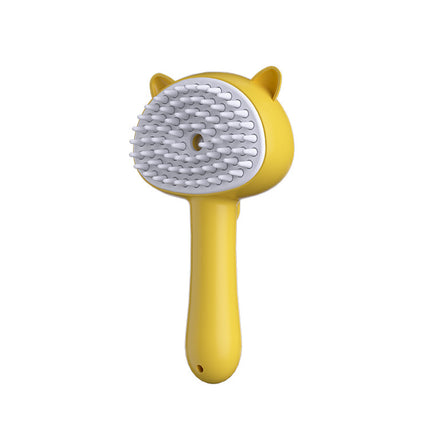 Rechargeable Steam Pet Grooming Brush – Hair Remover & Massage Comb for Cats & Dogs