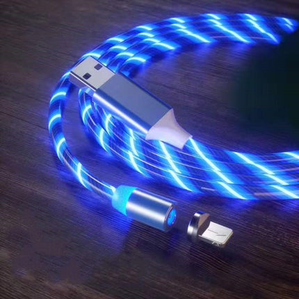 Magnetic Fast Charging Cable – LED Type-C & Micro USB Charger
