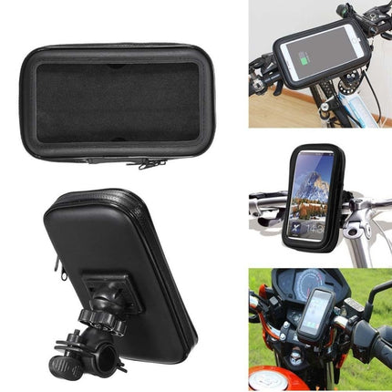 Waterproof Phone Holder Bag for Bicycle & Motorcycle – Handlebar Mount Case (Multiple Sizes)