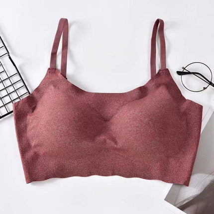 Seamless Vest-Style Full Cup Bra – Traceless Breathable Comfort Fit