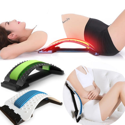 Adjustable Magnetic Back Massager – Lumbar Stretcher & Pain Relief Device