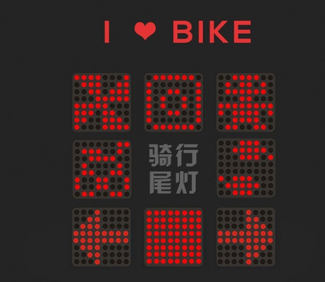 Intelligent Bicycle Tail Light with Turn Signals – USB Rechargeable Smart Brake & Steering Lamp