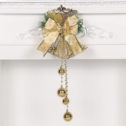 Pearlescent Christmas Bell Ornament – Decorative Hanging Bell for Christmas Trees