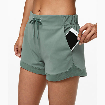 Women’s Nylon Solid Color Shorts