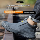 Industrial Safety Suede Leather Steel Toe Work Boots