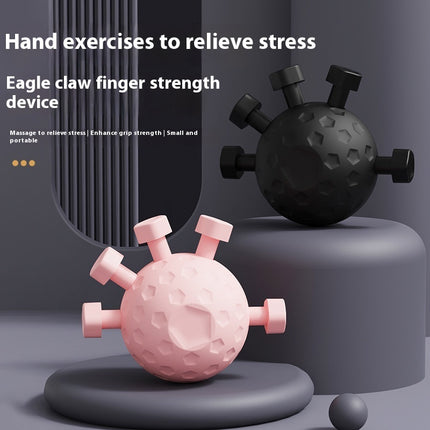 Gym Finger Hand Strengthener Grip – Adjustable Resistance Hand Balls Gripper Exerciser for Forearm Strength & Climbing Training