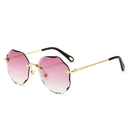 Women's Fashion Metal Frame UV Protection Sunglasses
