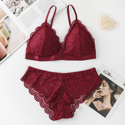 Princess Lace Thin Mold Cup Bra Set