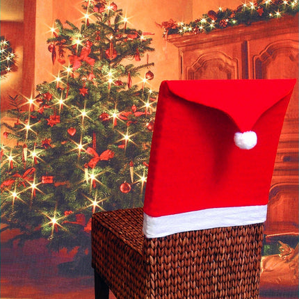 Christmas Chair Covers – Santa Claus / Snowman / Santa Hat Dining Chair Decorations