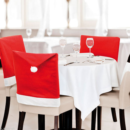 Christmas Chair Covers – Santa Claus / Snowman / Santa Hat Dining Chair Decorations