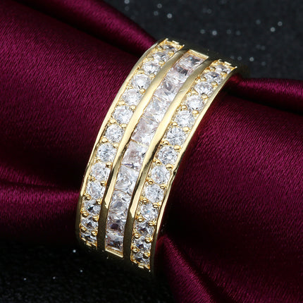Unisex Starry Sky Fruit Ring – Electroplated Copper European Style