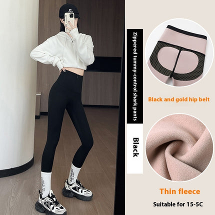 High-Waist Anti-Sag Thermal Leggings
