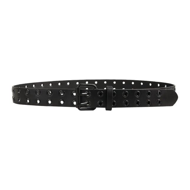Hollow Out Alloy PU Waist Belt