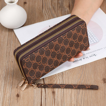 European Retro Printed PU Leather Handbag