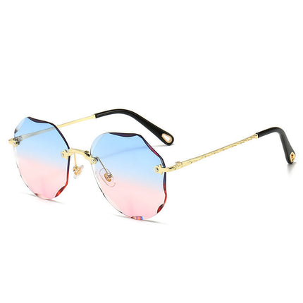 Women's Fashion Metal Frame UV Protection Sunglasses