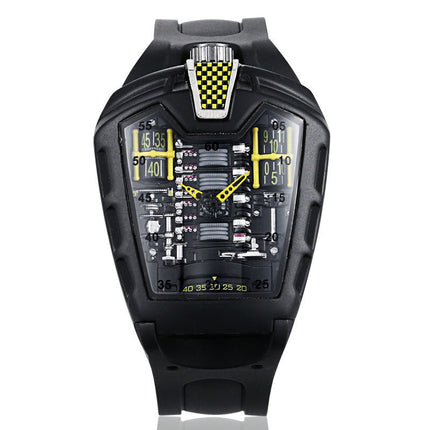 Sports Quartz Watch with Silicone Strap