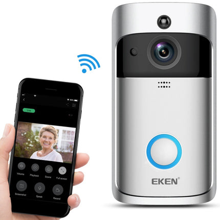 Smart WiFi Video Doorbell – 720P HD Camera with PIR Motion Detection & Two-Way Audio
