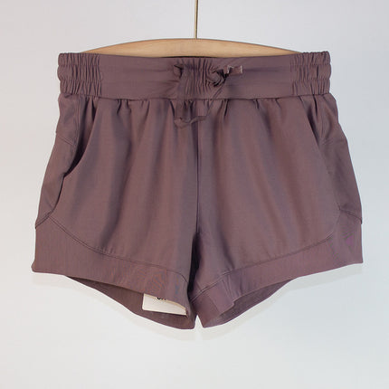Women’s Nylon Solid Color Shorts