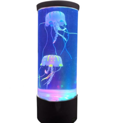 LED Volcano Effect Jellyfish Lamp – Color-Changing Night Light with Flowing Beads