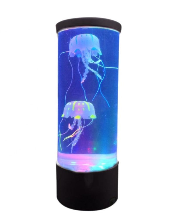 LED Volcano Effect Jellyfish Lamp – Color-Changing Night Light with Flowing Beads
