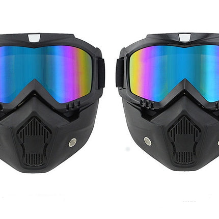 Tactical Protective Goggles – Reinforced PC Lens, Anti-Impact Riding & Motorcycle Helmet Eyewear