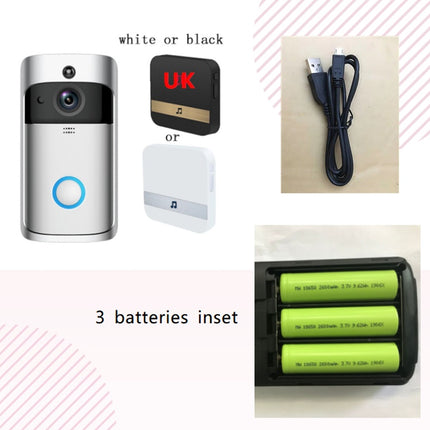 Smart WiFi Video Doorbell – 720P HD Camera with PIR Motion Detection & Two-Way Audio