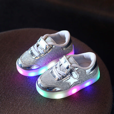 LED Shoe Magic Button